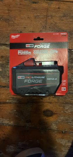 Milwaukee M18 battery. Lithium Forge HD 12.0