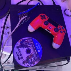 PS4 Slim With Controller/Cold War/2k22