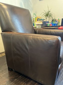 Leather recliner crate and barrel hot sale