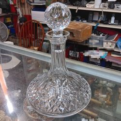 Waterford Crystal Ships Decanter & Stopper