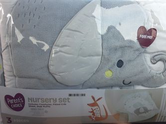 Nursery set baby elephant