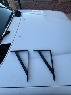 New Project Source Heavy Duty Black Shelf Brackets - each pair 10$