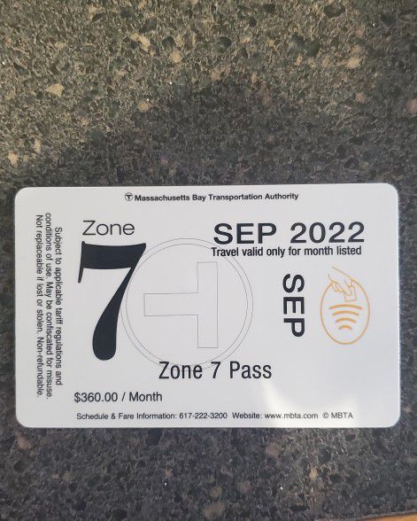 MBTA Zone 7 Pass