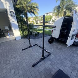 Portable squat Rack + Weights 