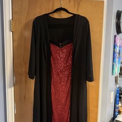 Brand New Bloomchic Beautiful Red Sequin Dress With Tags 18/20 2X