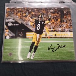 Autographed 8x10 Photo Of Kenny Pickett With Coa 