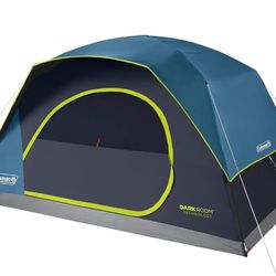 Coleman Skydome Tent with Dark Room Technology, 4/6/8/10 Person Family Tent, Sets Up in 5 Minutes and Blocks 90% of Sunlight, Camping Tent 