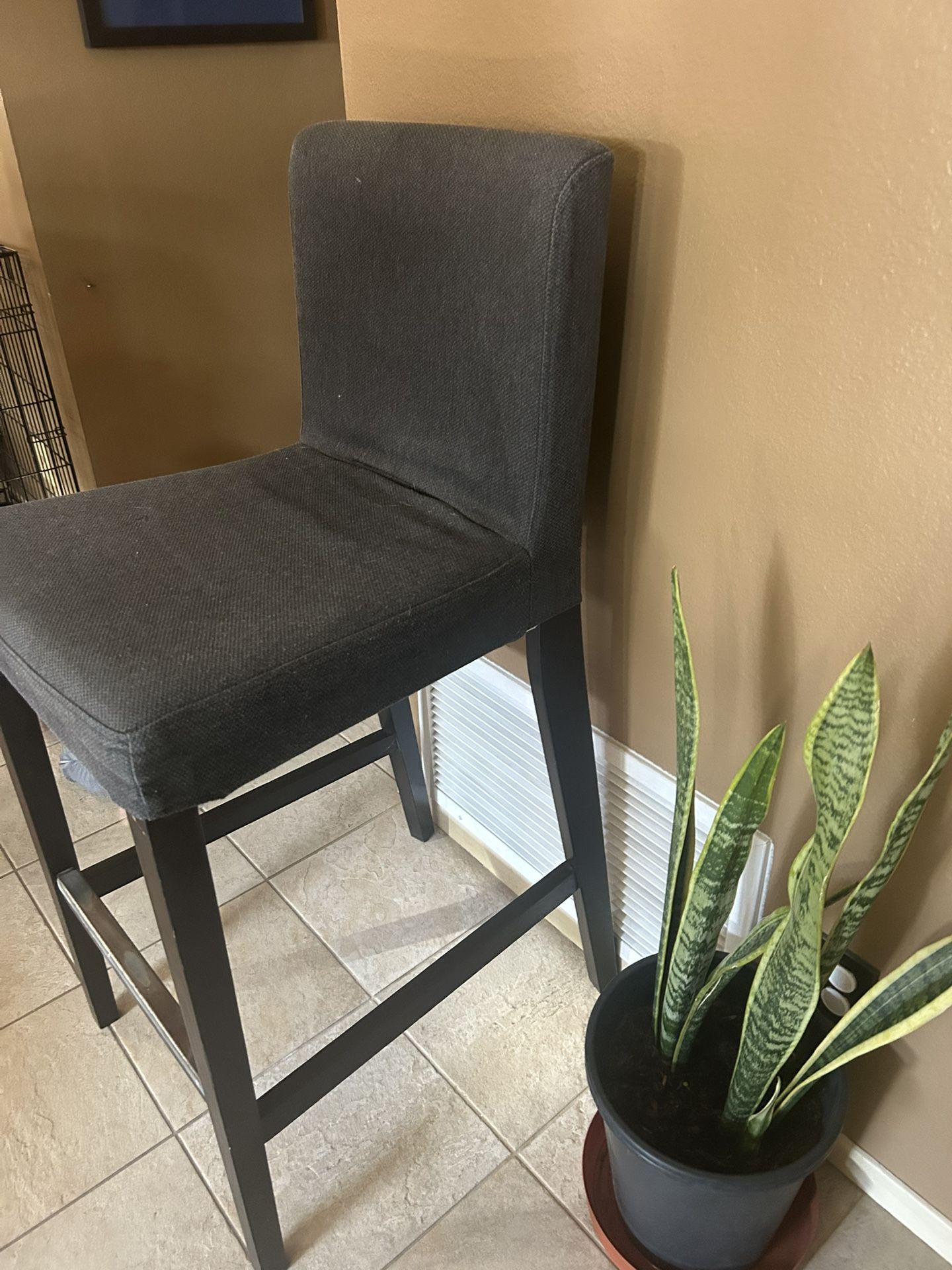 Tall Gray Stool