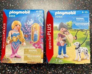 Playmobil Special Plus Mermaid 9355 And Mom With Baby Walking Dalmatian 70154 / Playmobil Mermaid / Playmobil Mom With Baby / Playmobil Dalmatian
