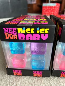 NeeDoh Nice Ice Baby Squishy – New in Box, Pink & Blue