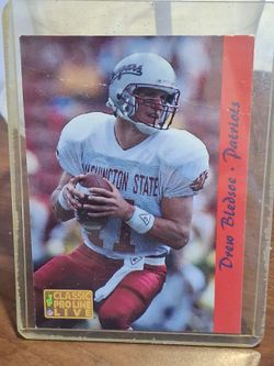 Drew Bledsoe Patriots Classic Pro Line Live Card