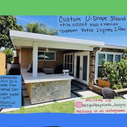 Patio Cover Shade BBQ Island Water Proof Cocina Grill Outdoor Cooking Home Improvement 