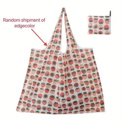 Reusable Strawberry Shopping Tote Bag 