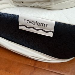 2 twin mattresses with mattress protector