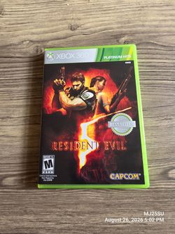 (5 ⭐ Seller) Xbox 360 Resident Evil 5 Game Case