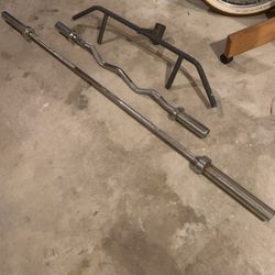 Curl bar bench press squat row bar gym equipment home gym