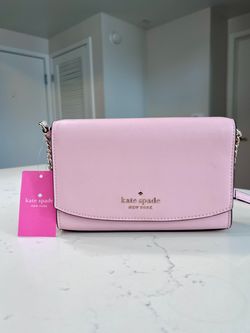 Kate Spade Baby Pink Leather Crossbody Bag NEW