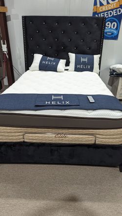 Tall Black Queen Bed