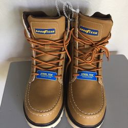 Brand New 7 In men’s Or 9 In Woman Goodyear still toe work boot