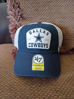Dallas Cowboys 47 Brand YOUTH Truckers Mesh Cap - NWT!