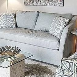 Comfortable 80" Wide Modern Fabric Sofa