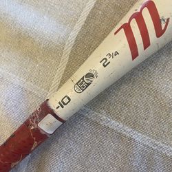 Marucci Base Ball Bat With Helmet 