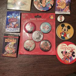 Walt Disney various pins.