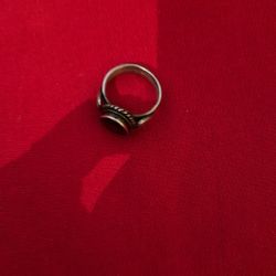 Crystal Silver Ring 