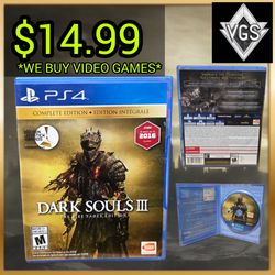 Dark Souls III The Fire Fades Complete Edition PS4 Case Disc 2017