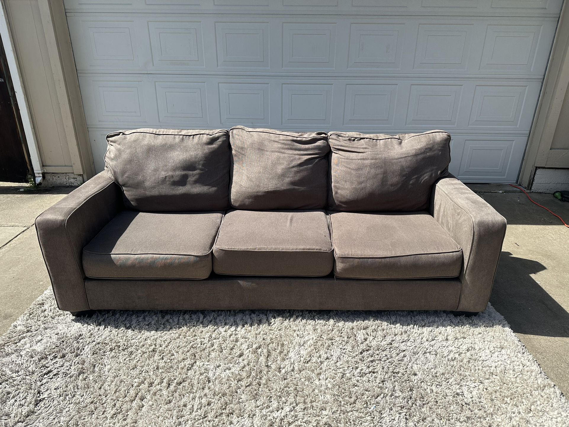 Free Delivery-Ashley furniture grayish brown sofa/couch retails 500