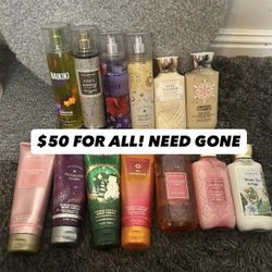 Bath and Body Works Perfume/Lotion/Body Cream Lot