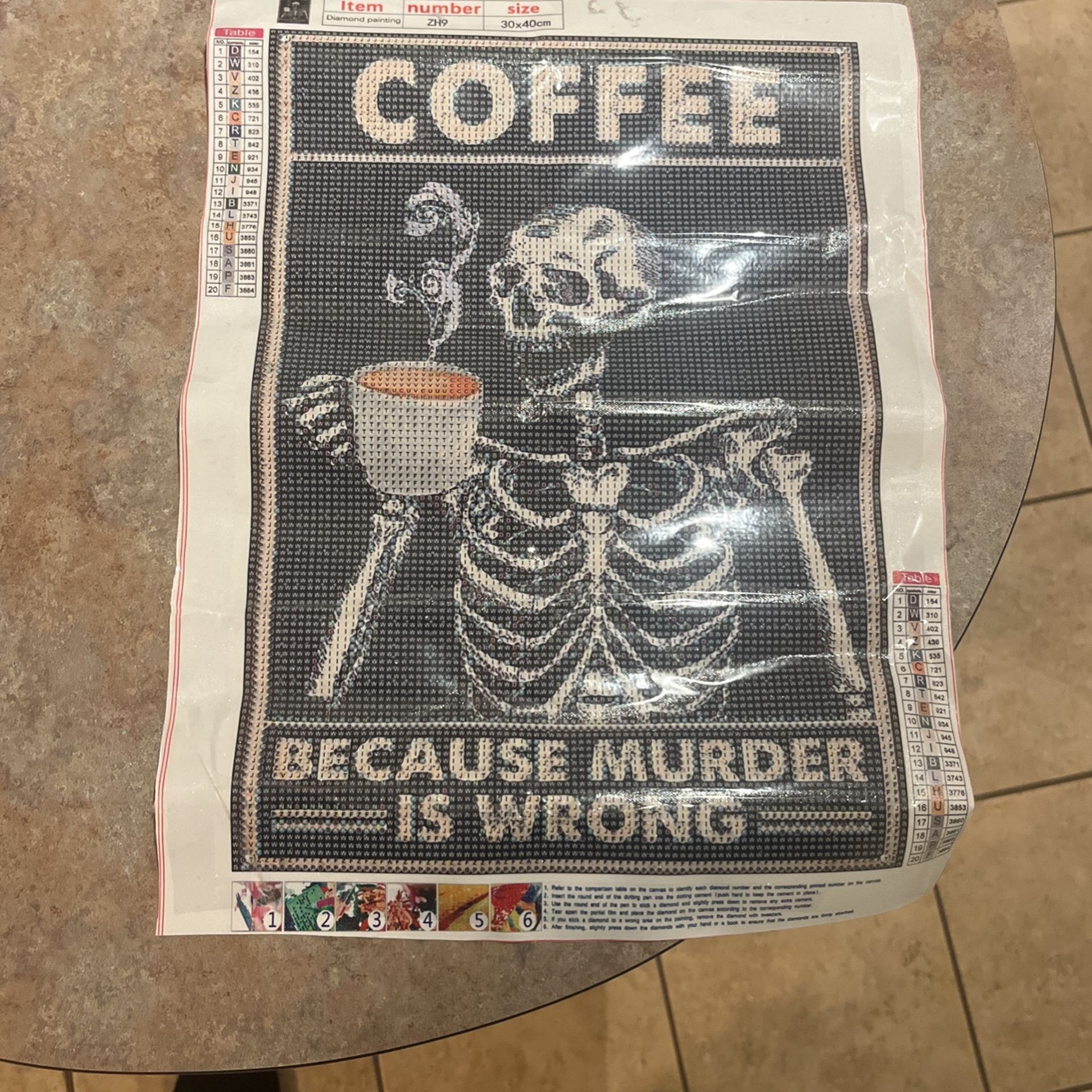 Coffee Diamond Painting By Number