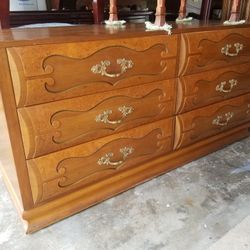 Burl Wood French dresser 