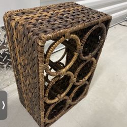 Vintage Boho Wine Rack