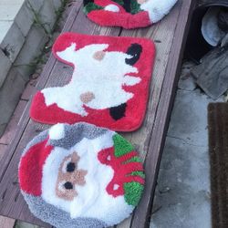 2 Sets Of Christmas Toilet Covers