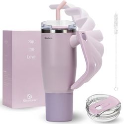 40 oz Tumbler with Rotatable Handle