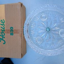 Princess House Glass Crystal Tray