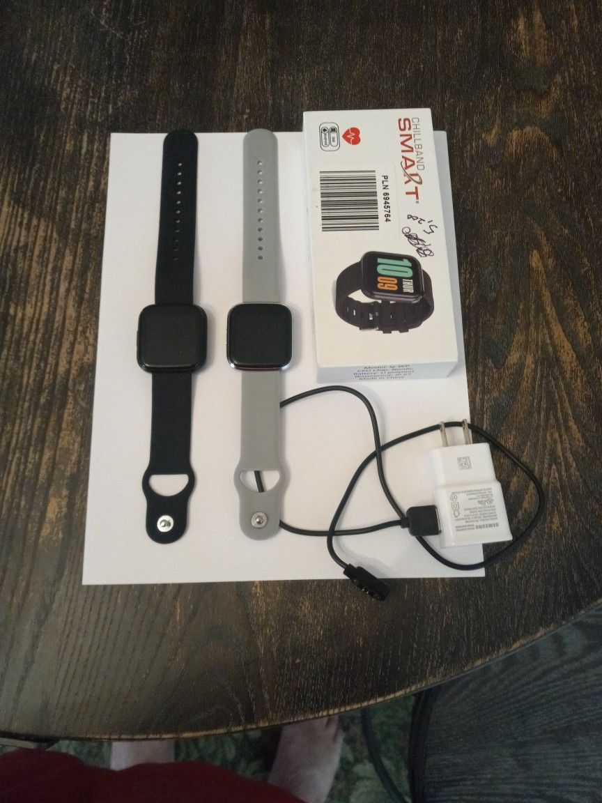 2 Smart  Watches  Chillbands, 3 Months  Old