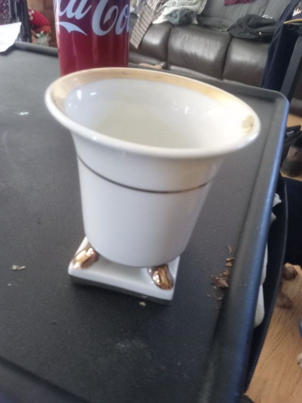 Vintage Gold Gilded Porcelain Vase