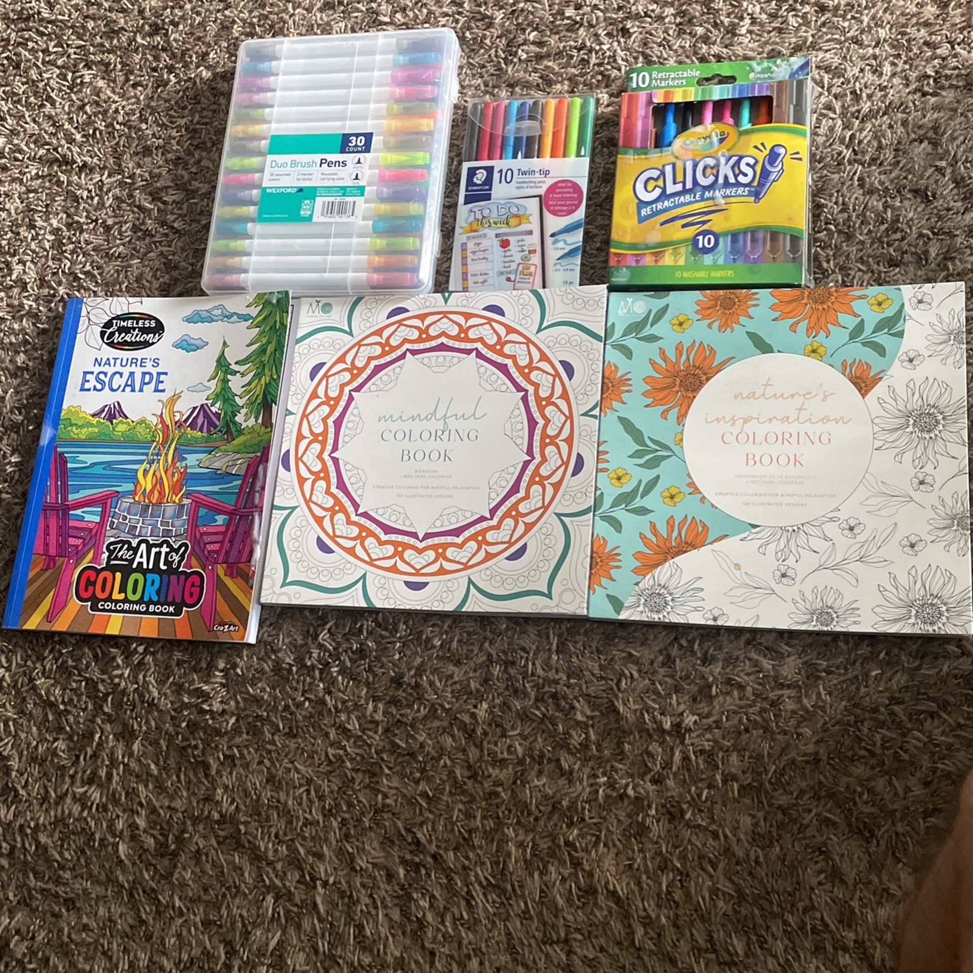 Markers And Coloring Books