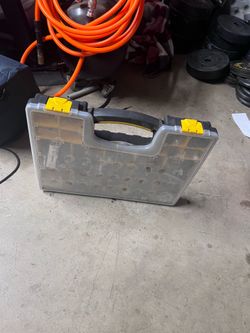 Tool boxes with bolts & tools