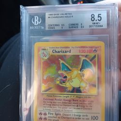 Base Set Charizard  Graded 8.5