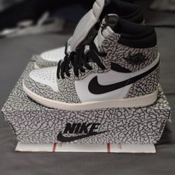 Jordan 1's OG High, White Cement Size 10 For Men, Brand New With Box
