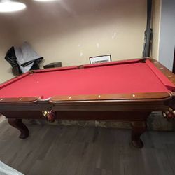 pool table and accessories 