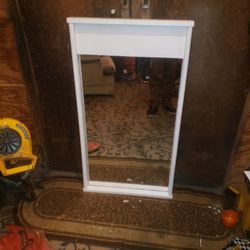 Large Bedroom Mirror, strong frame Primer Painted