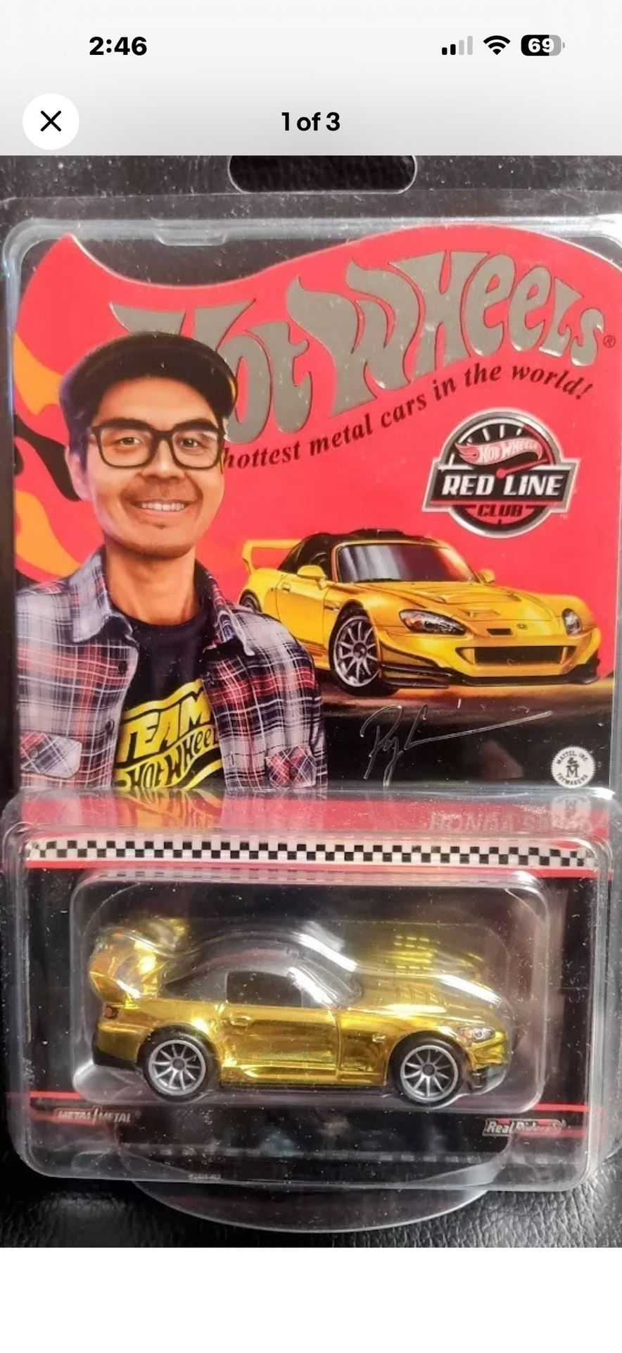 Hot Wheel RLC HOND S2000 Gold