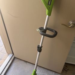 Greenworks 20 inch electric lawn mower and edge trimmer ( battery not included) combo