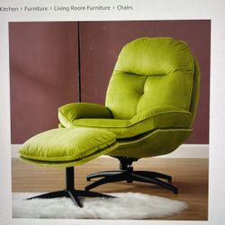 360 Swivel Velvet Lounge Chair