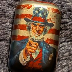 2 Oz Silver Piece. Original Package Uncle Sam