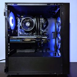 AMD RYZEN GAMING PC/RYZEN 5 CPU/RX 580 8GB/FAST 512GB M.2 DRIVE/WiFi+BT